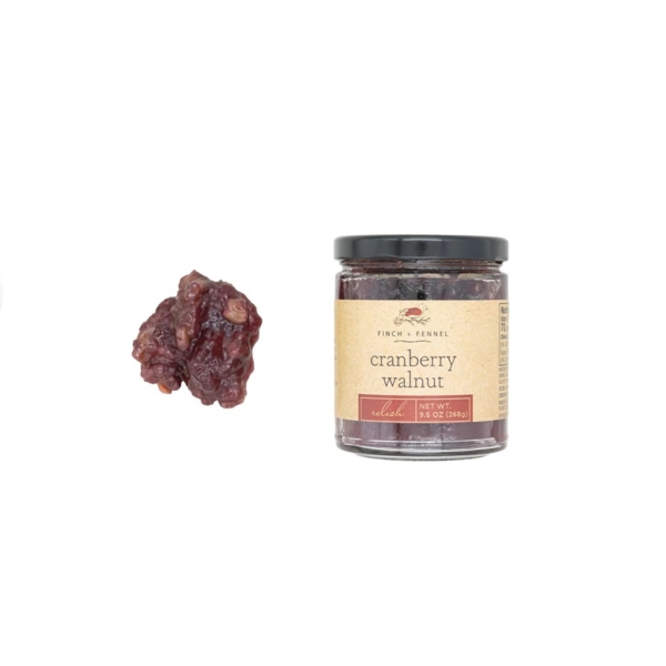 Finch + Fennel Cranberry Walnut Relish 9.5 Oz Ff0067