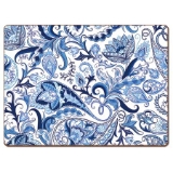 Cala Home Paisley Hardboard Cork Back Tabletop Placemats 4 Pack