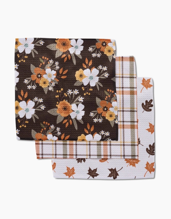 Geometry Autumnal Serenade Dishcloth Set