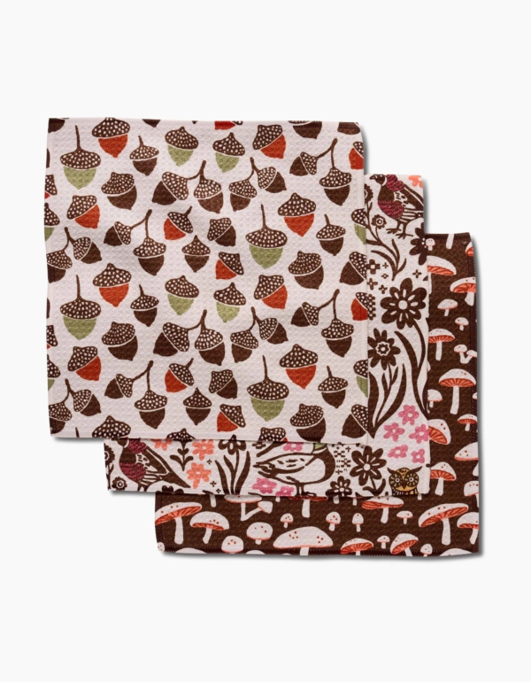 Geometry Fall Abundance Dishcloth Set