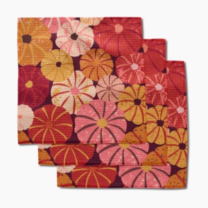 Geometry Spicy Pumpkins Dishcloth Set