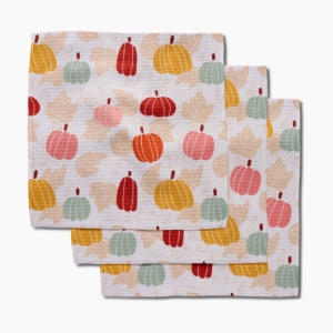 Geometry Golden Fall Field Dishcloth Set