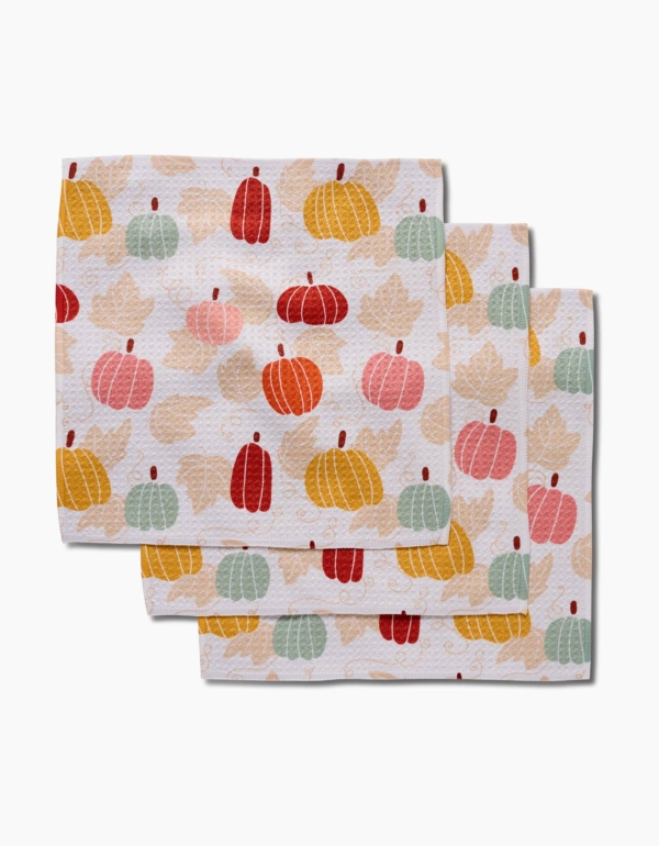 Geometry Golden Fall Field Dishcloth Set