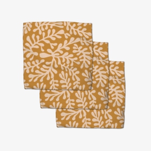 Geometry Golden Fall Dishcloth Set