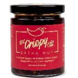 Hot Crispy Oil Chili Oil/chili Crisp With Fresh Fried Garlic, Shallots, Mexican Chili Peppers And Spices All Natural Gluten Free Chili Tastes Great On Everything