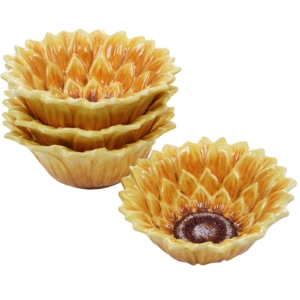 Certified International Sunflower Fields 3 D Sunflower Ice Cream Bowl