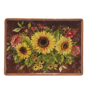 Certified International Harvest Blessings Fall Rectangular Platter 14in X 10in