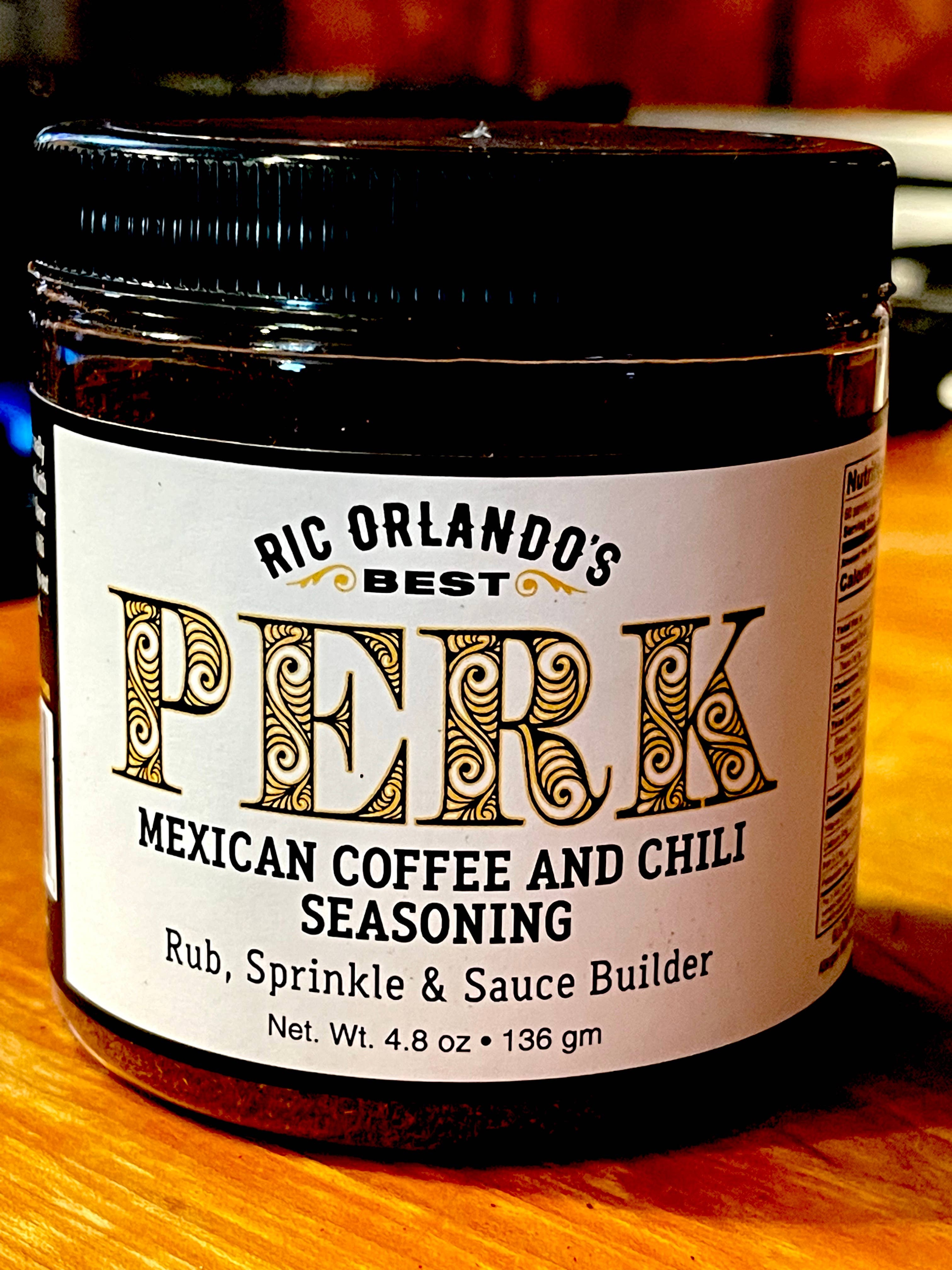 Ric Orlando's "perk" Mexican Coffee Chile Rub And Seasoning