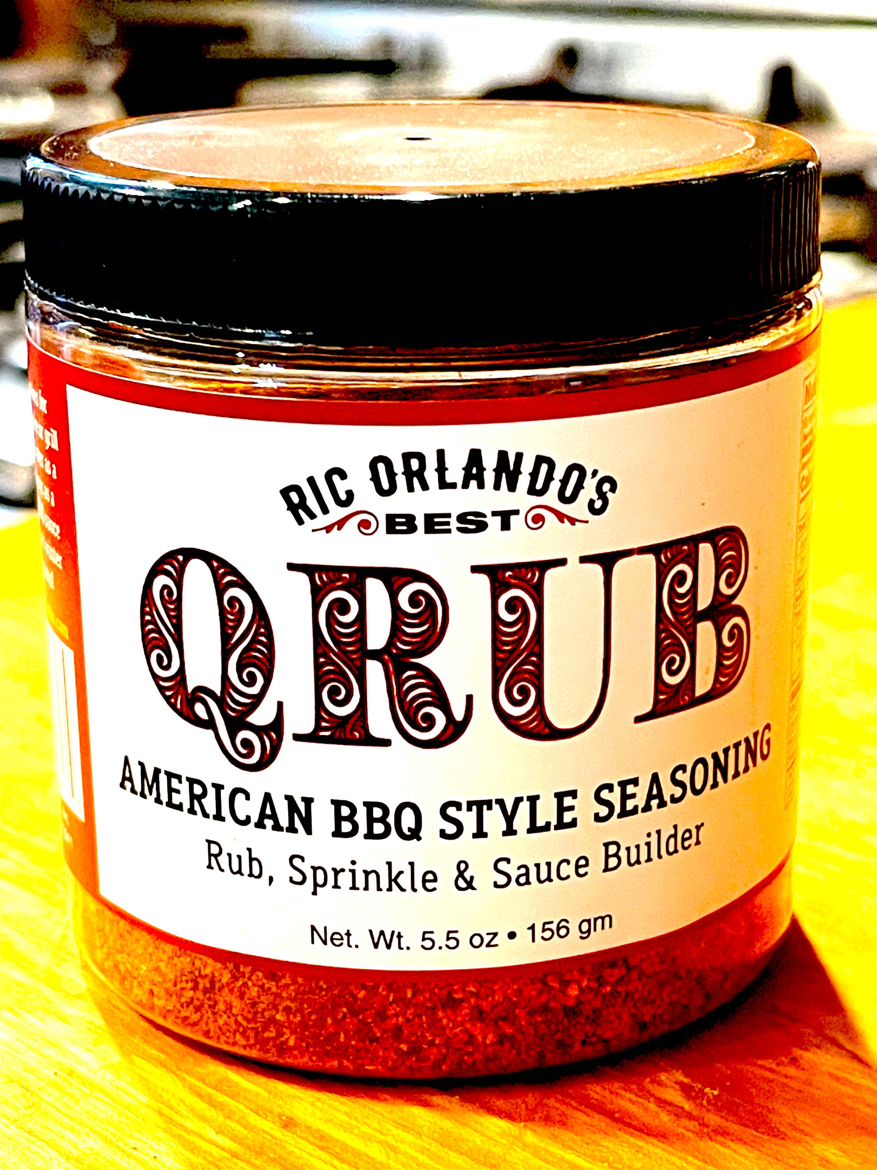 Ric Orlando's "Qrub" All American BBQ Rub and Seasoning