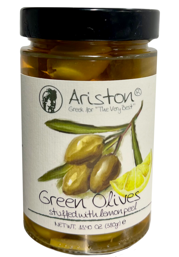 Ariston Specialties Ariston Green Olives Stuffed With Lemon Peel