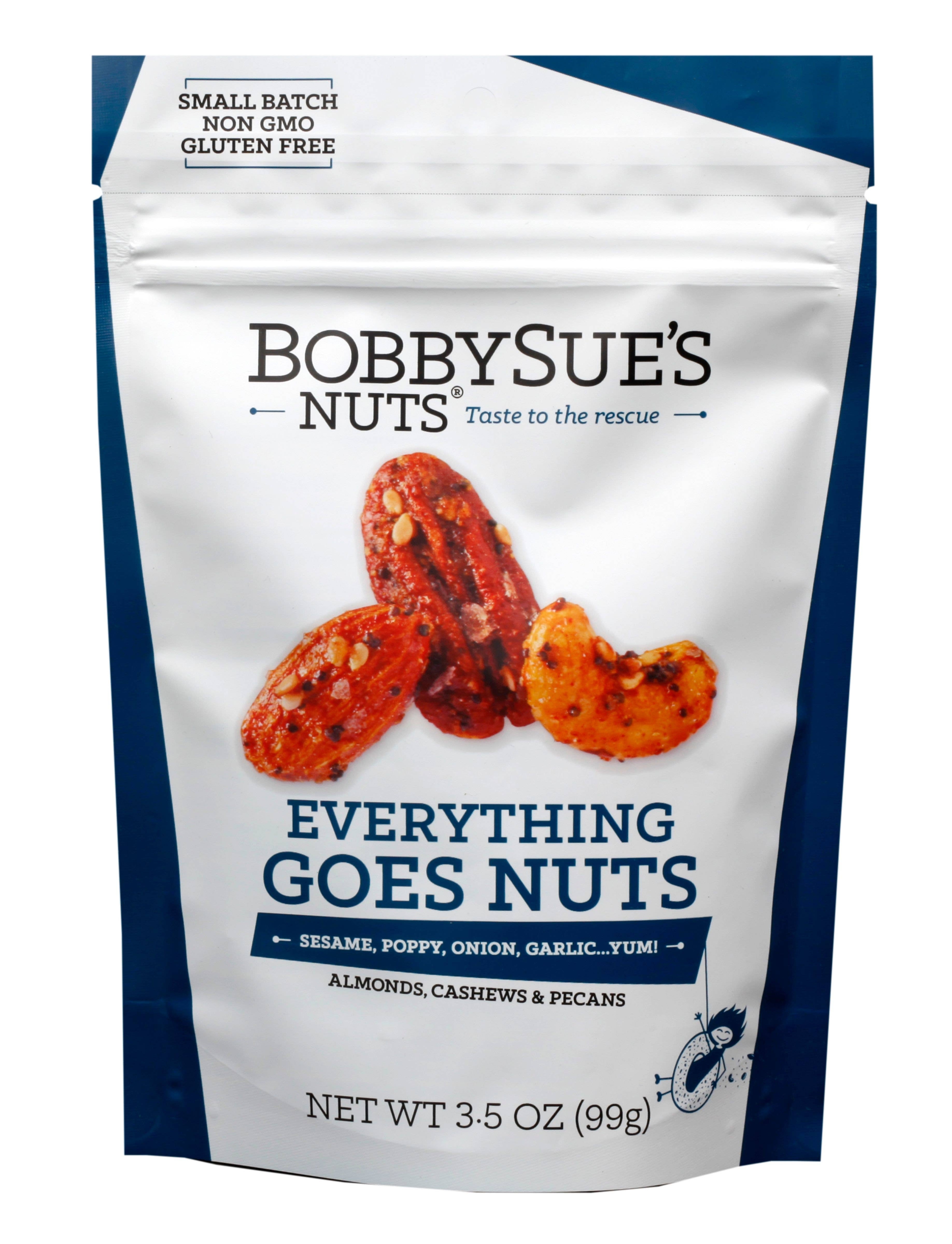 Bobbysue's Nuts Everything Goes Nuts 3.5oz Bag