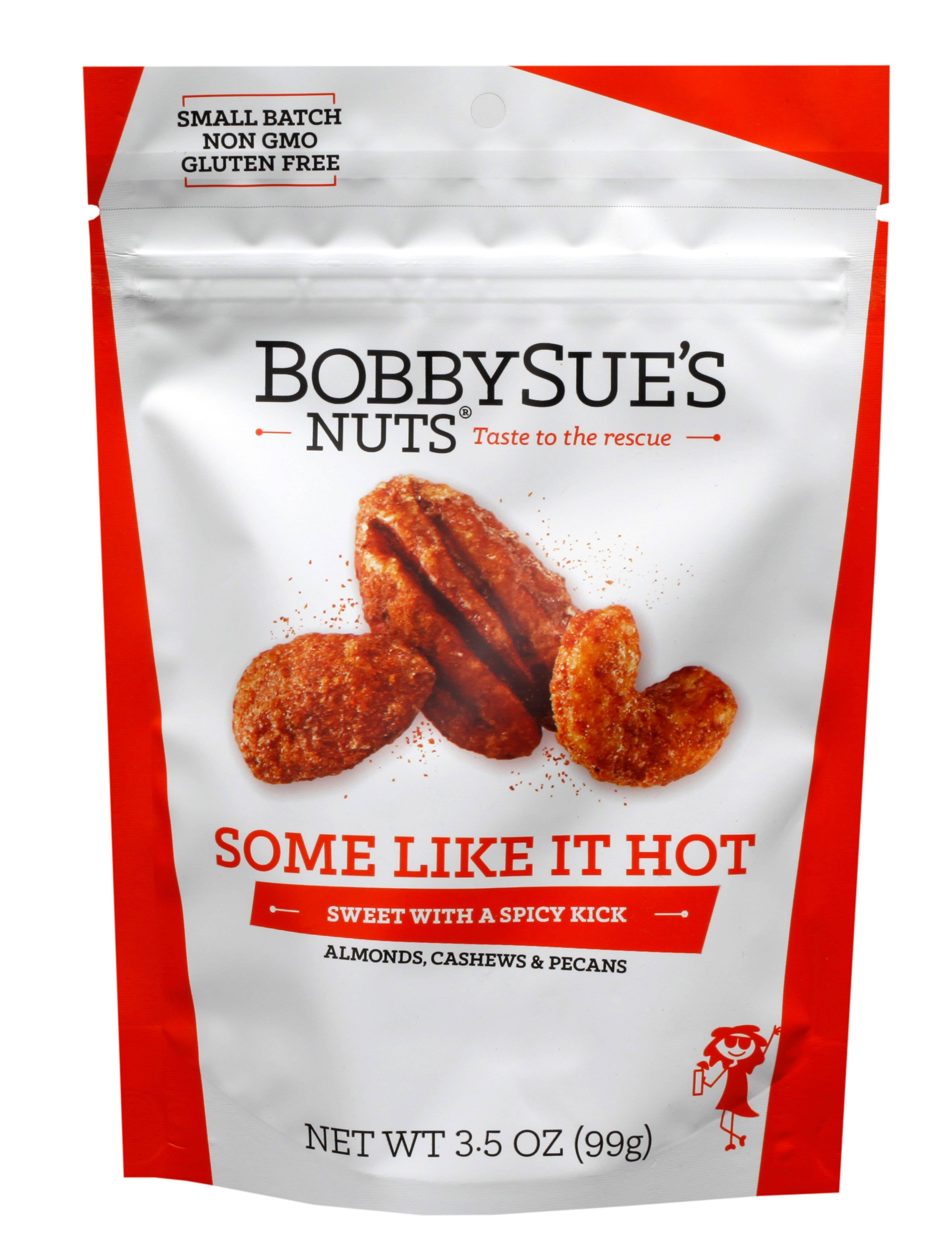 Bobbysue's Nuts Some Like It Hot Nuts 3.5oz Bag