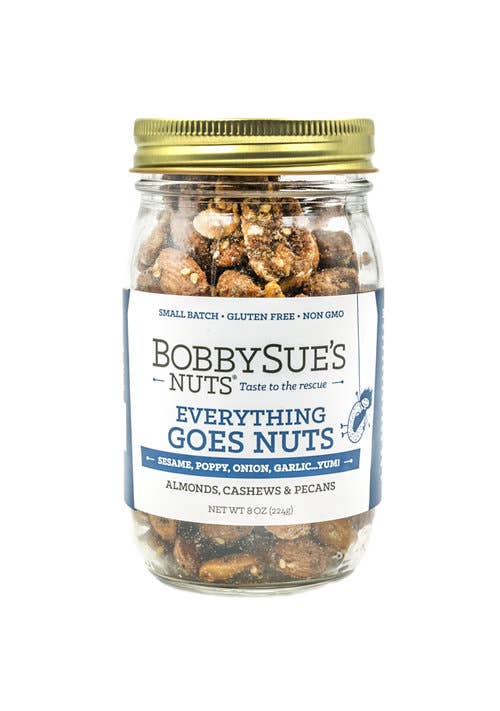 Bobbysue's Nuts Everything Goes Nuts 8oz Jar