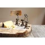 Three Blind Mice Iron Place Card Holder Of