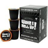 Wake The Hell Up! Dark Roast K Cups Single Serve Capsules Coffee For Keurig K Cup Brewers