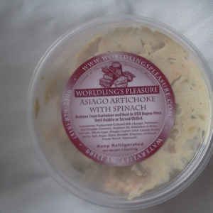 Worldling's Pleasure Artichoke Spinach Spread