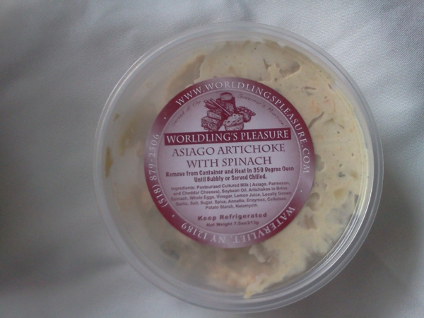 Worldling's Pleasure Artichoke Spinach Spread