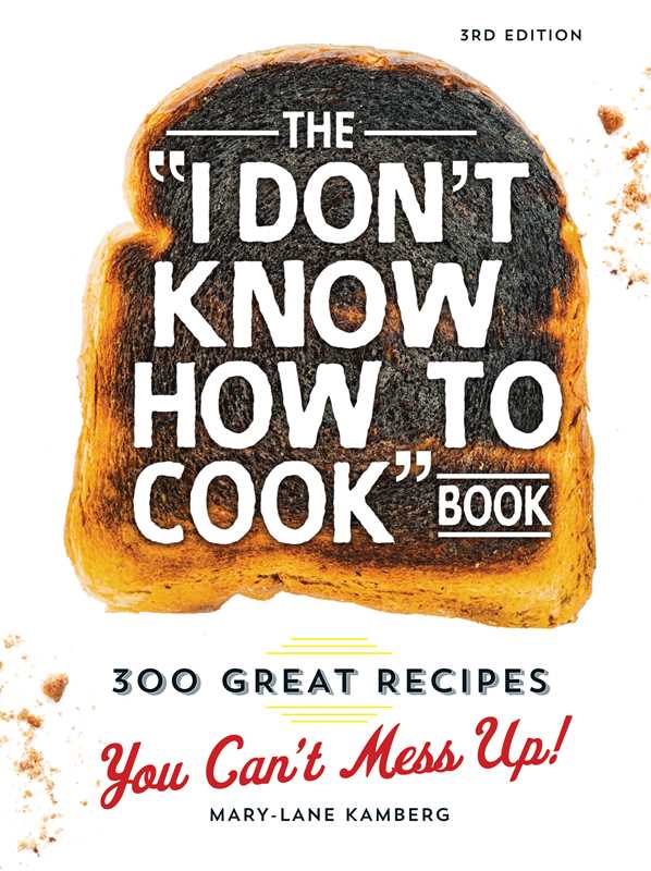 Simon & Schuster I Don't Know How To Cook Book By Mary Lane Kamberg