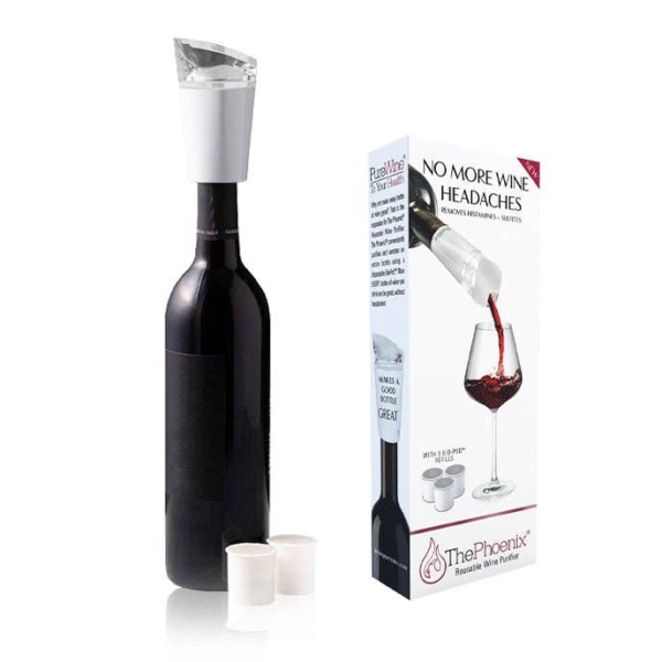 Purewine The White Phoenix Starter Kit, Wine Purifier & Aerator