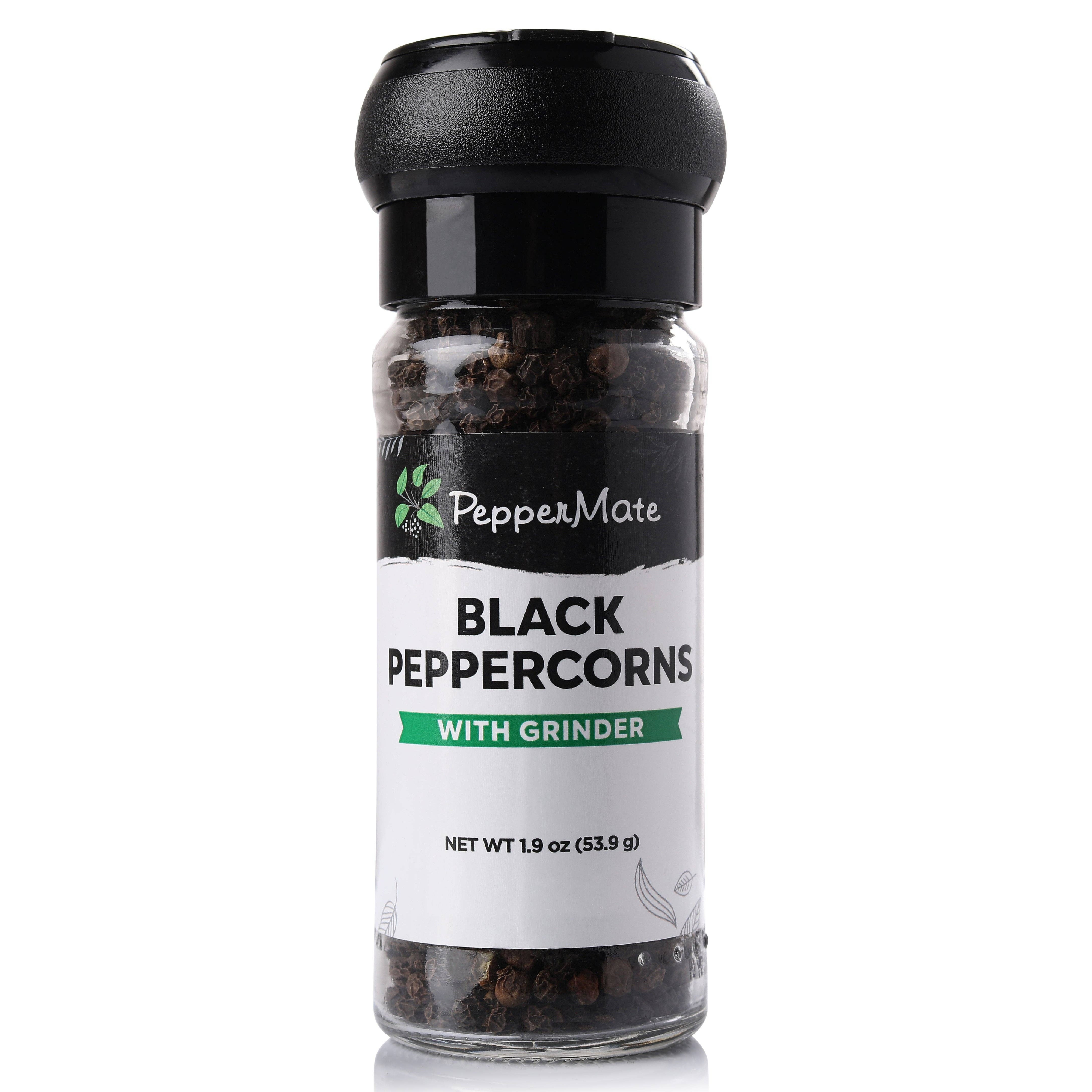 Peppermate Disposable Black Peppercorn Grinder 1.9 Oz