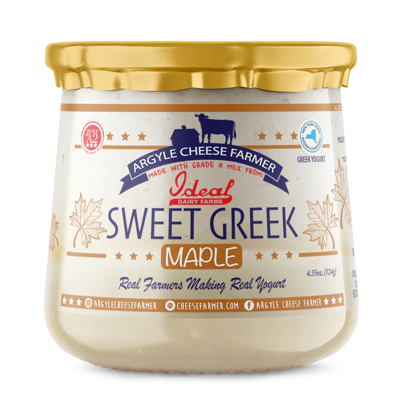 Argyle Cheese Farmer Sweet Greek Yogurt, Maple