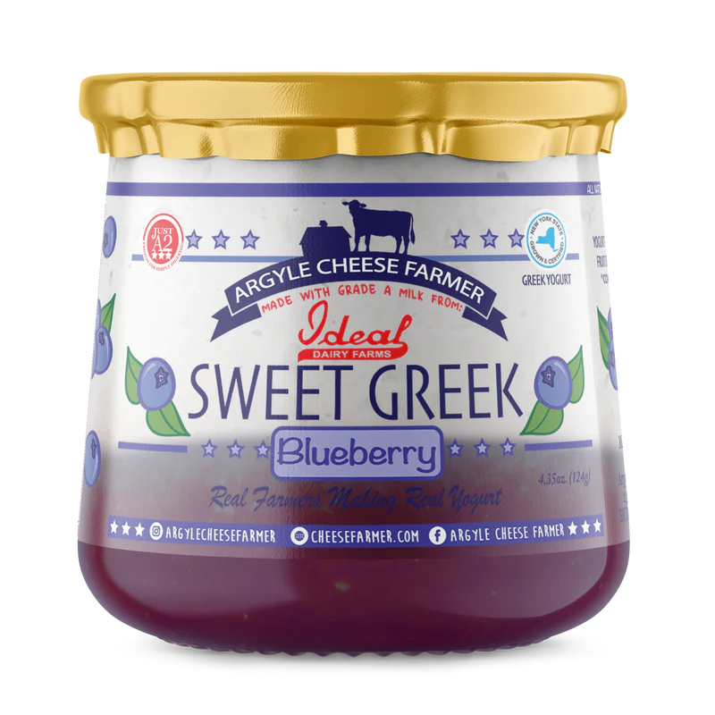 Argyle Cheese Farmer Sweet Greek Yogurt, Blueberry