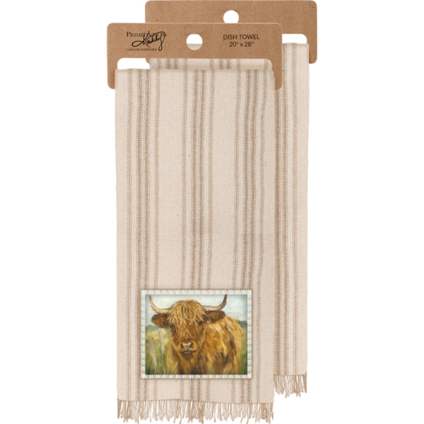 Primitives By Kathy Highland Cow Kitchen Towel