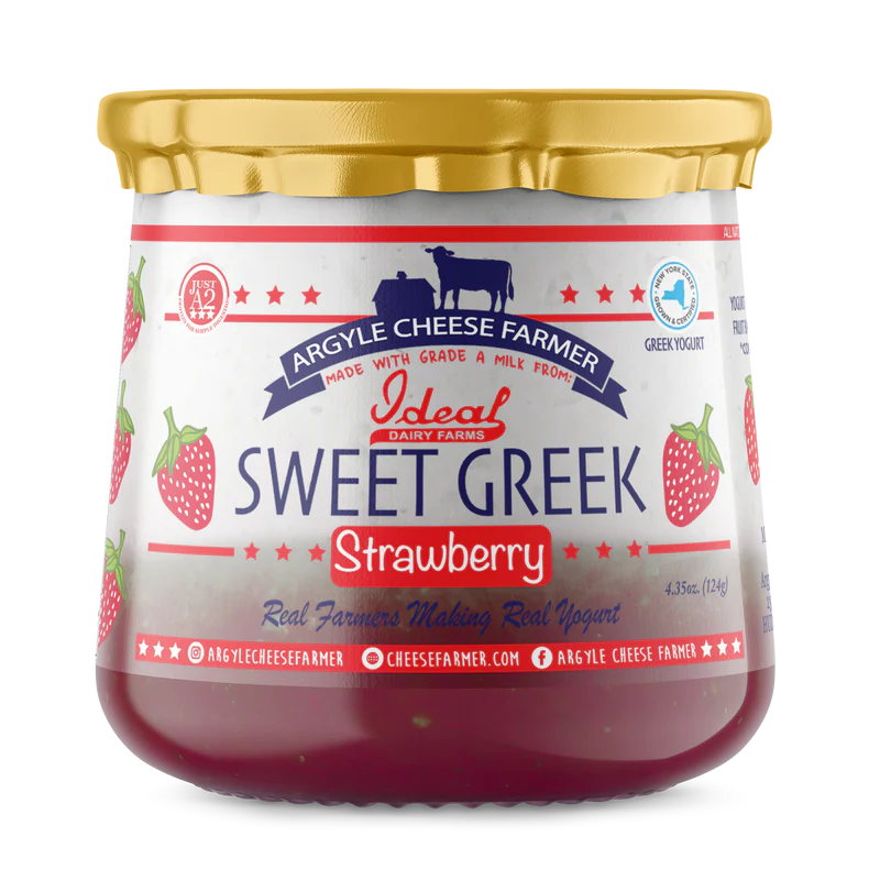 Argyle Cheese Farmer Sweet Greek Yogurt, Strawberry