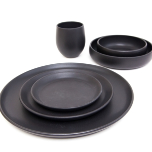 Carthage.co La Marsa Dinnerware Basalt 6 Pc Place Setting