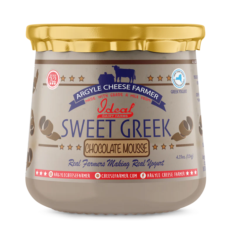 Argyle Cheese Farmer Sweet Greek Yogurt, Chocolate Mousse