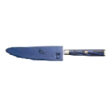 Cangshan Kita Series 5 Inch Serrated Utility Knife With Sheath, High Carbon X 7 Damascus Steel