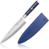 Cangshan Kita Series 8 Inch Chef's Knife With Sheath, High Carbon X 7 Damascus Steel