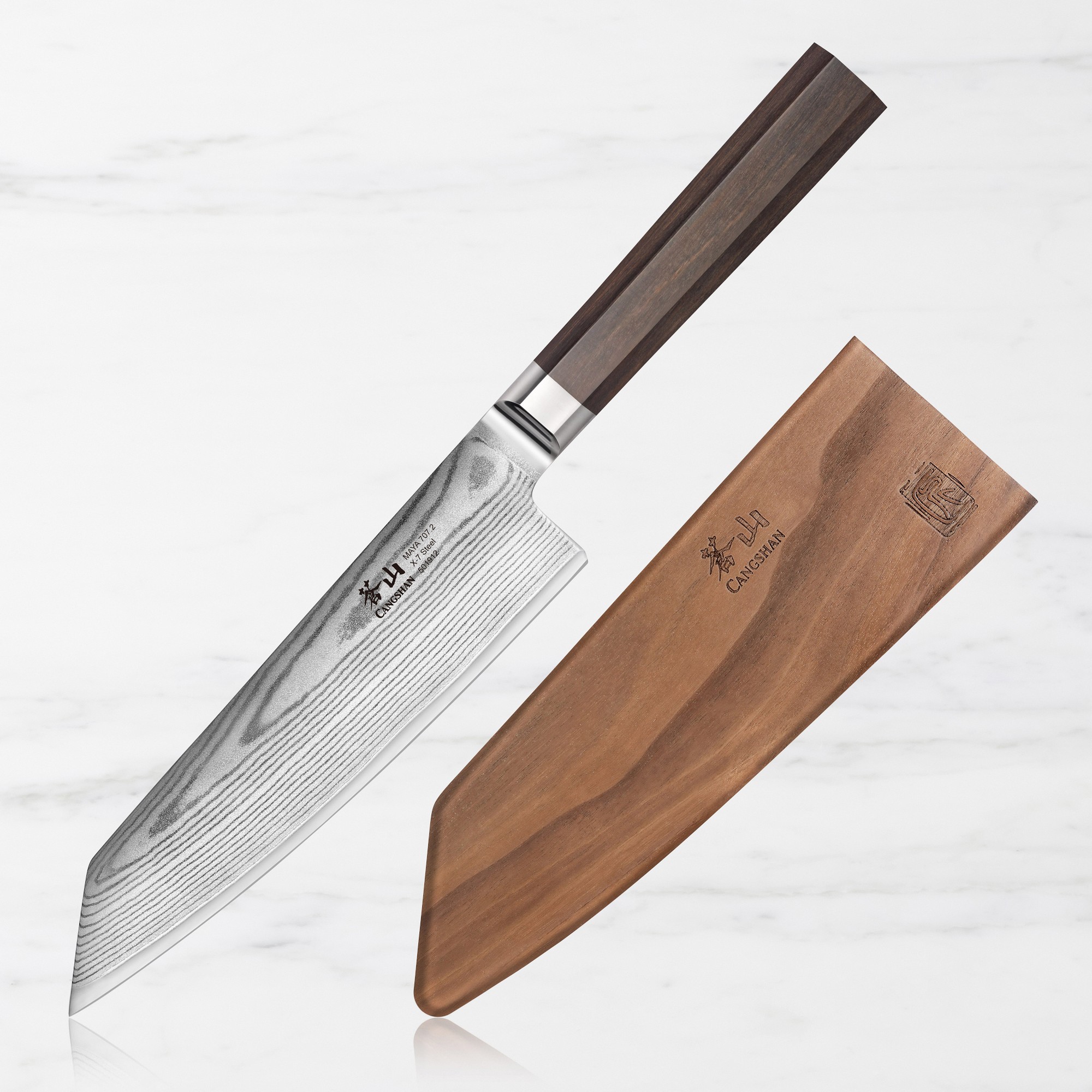 Cangshan Maya Series 7" Kiritsuke Knife With Sheath Set