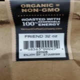 Vermont Coffee Whole Bean Coffee Decaf Organic