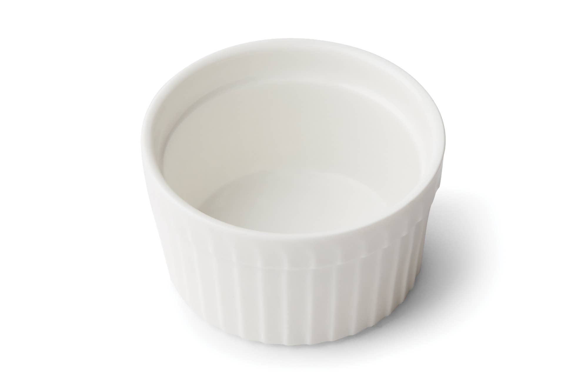 Fox Run Ramekin, White Stoneware, 2.5 Ounce