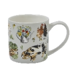 Ulster Weavers Portman Farm Mug 250ml Dishwasher & Microwave Safe Ceramic New Bone China Coffee Mug With Cow, Chicken & Pig