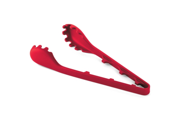 Fox Run 2 In 1 Pasta Serving Tongs, Portion Utensil, 12.25"