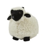 Ulster Weavers Woolly Sheep Door Stop (22 X 18 X 15cm) 100% Cotton Fabric Heavy Door Stop 1.6kg Animal Door Stop With Black Sheep Fluffy Sheep Door Stopper In White & Black Sheep Gifts