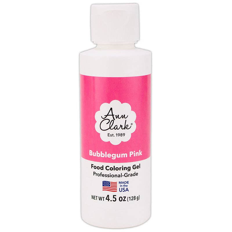 Ann Clark – Bubblegum Pink Food Coloring Gel, 4.5 oz. Bottle