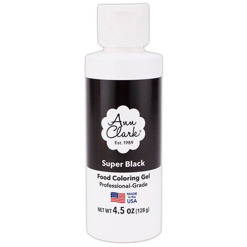 Ann Clark – Super Black Food Coloring Gel, Large 4.5 oz. Bottle