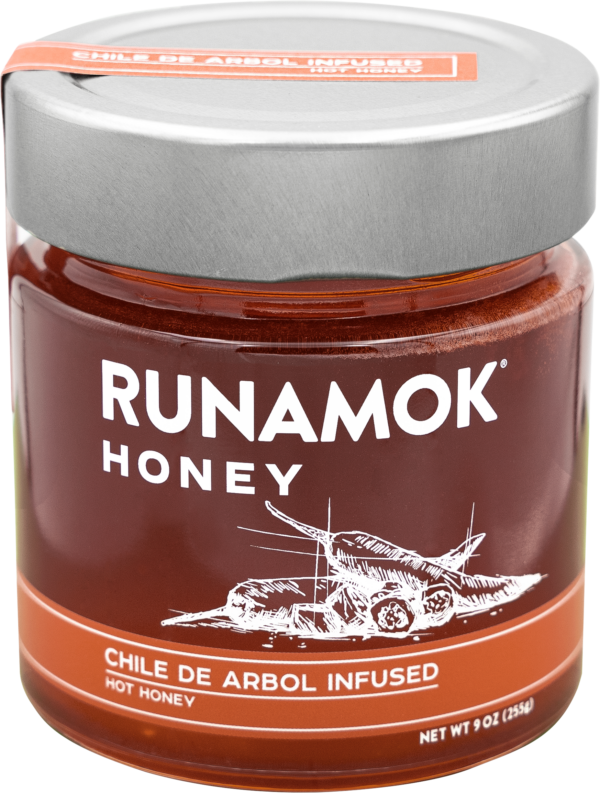 Runamok Chile De Arbol Infused Hot Honey 9oz