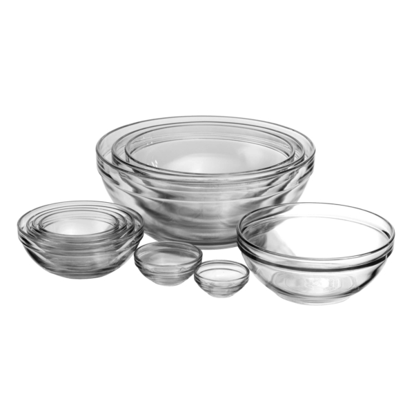 Fox Run Brands Anchor Hocking Nesting Mixing Bowl, Set 10