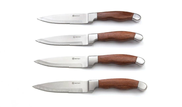 Outset Stainless Steel Jackson Steakhouse Knife, Set Of 4