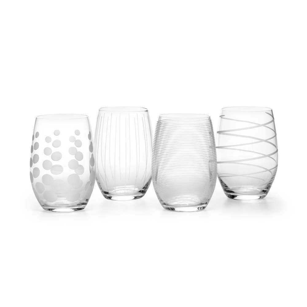 Mikasa Cheers 17 Oz Stemless Wine Set Of 4