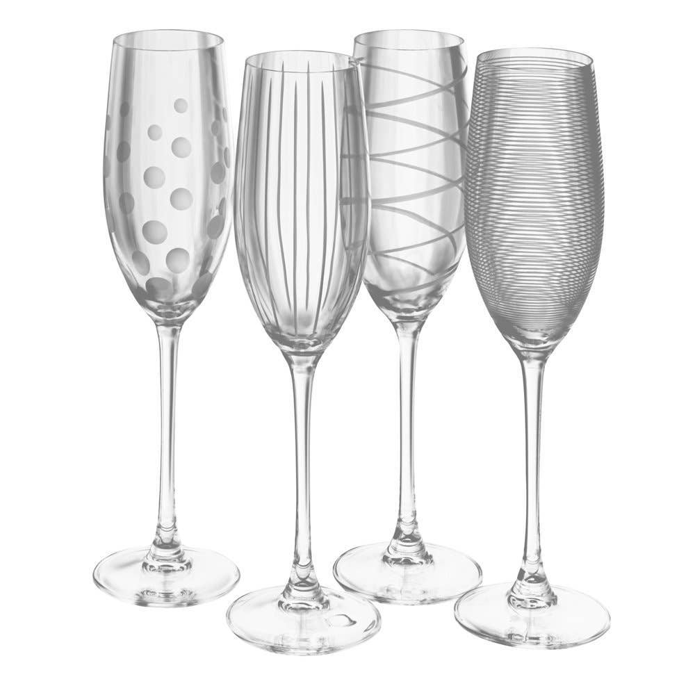 Mikasa Cheers 8 Oz Flute Set Of 4