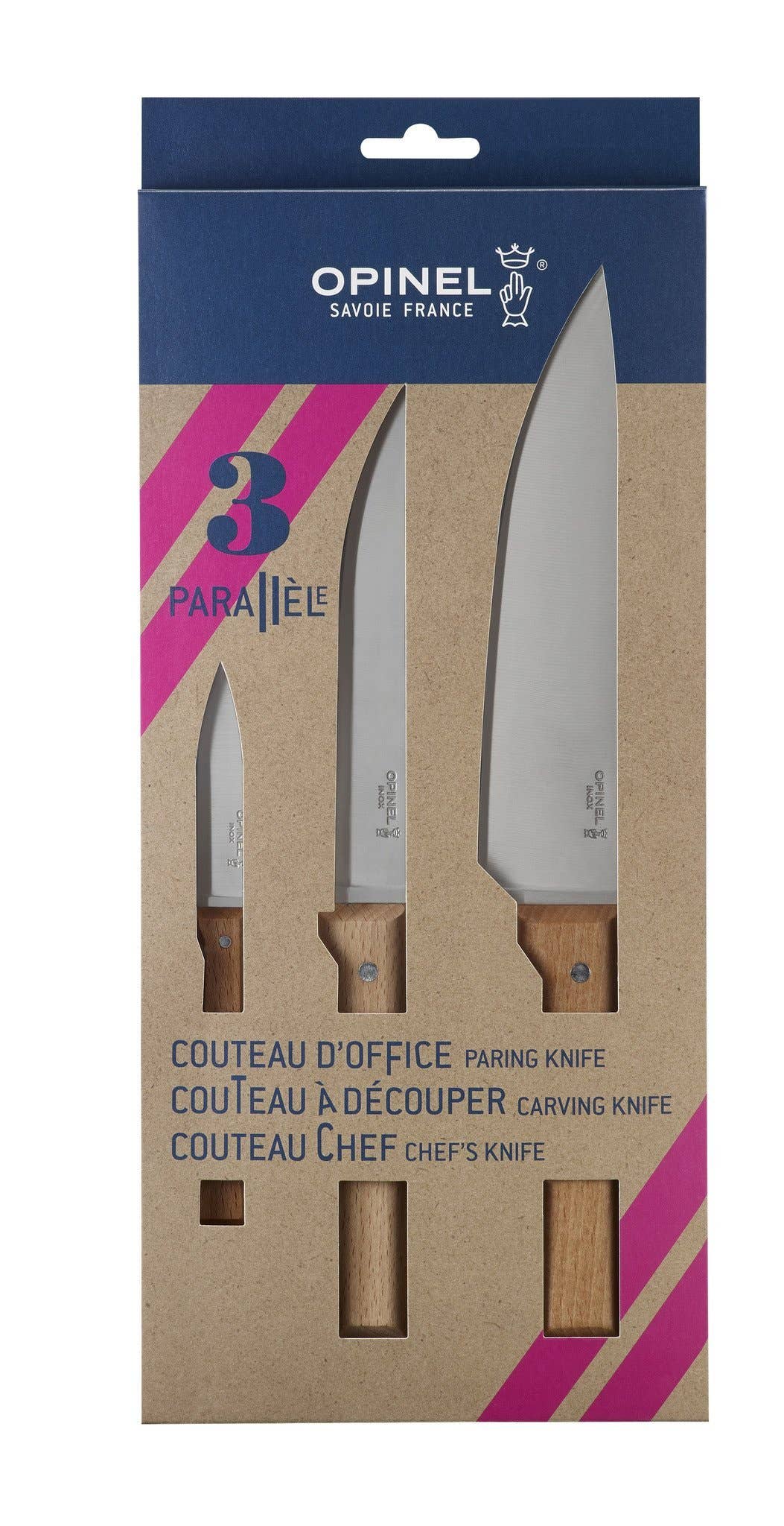 Opinel Parallele Kitchen Knives Collection