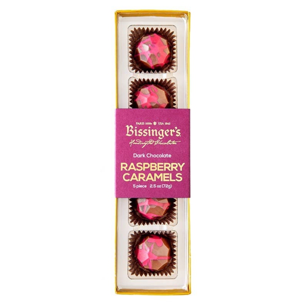 Bissinger's Dark Chocolate Raspberry Caramel Flight 5 Pc