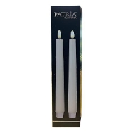 Patria Illumination Led Taper Set White 11 Inch