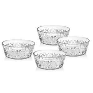 Godinger Dublin Crystal Cereal Bowls, Set Of 4