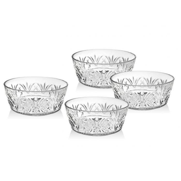 Godinger Dublin Crystal Cereal Bowls, Set Of 4